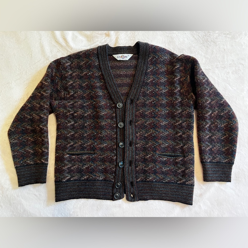 VTG 90s Dalmine Sweater Cardigan - Merino Wool Made in Italy